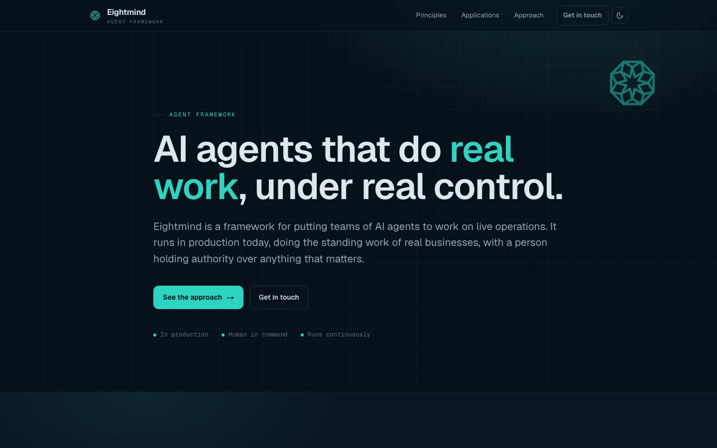 EightMind product interface